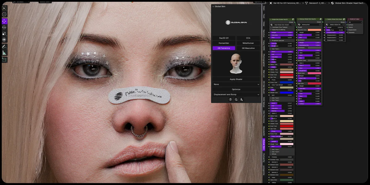 Globalskin v1.0.1 for Blender 4.2 | Free Download - Hình ảnh 2